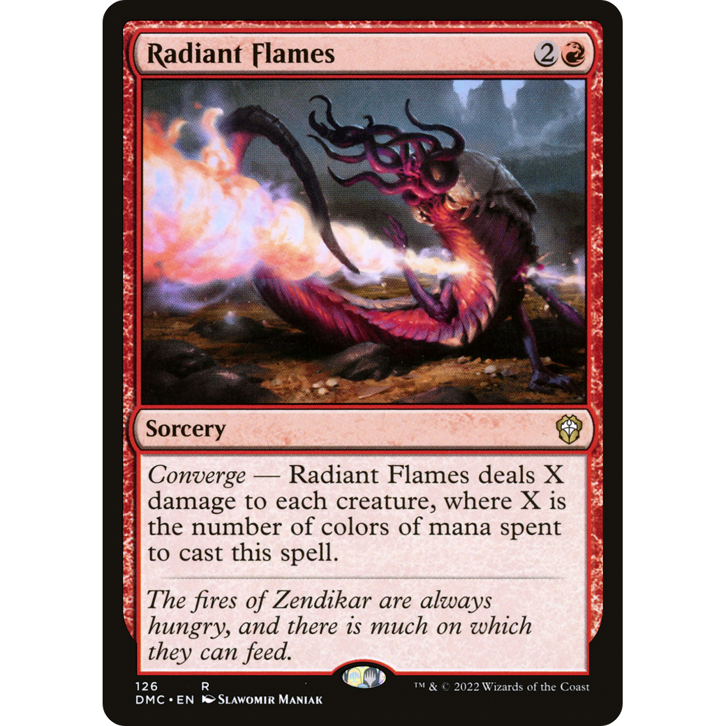 Radiant Flames (DMC-126) - Dominaria United Commander