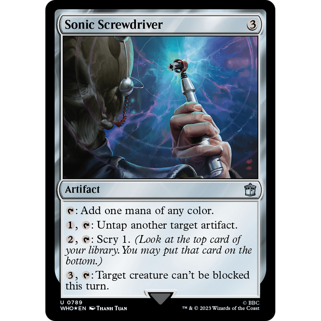 Sonic Screwdriver (0789) (Surge Foil) (WHO-789) - Doctor Who Foil