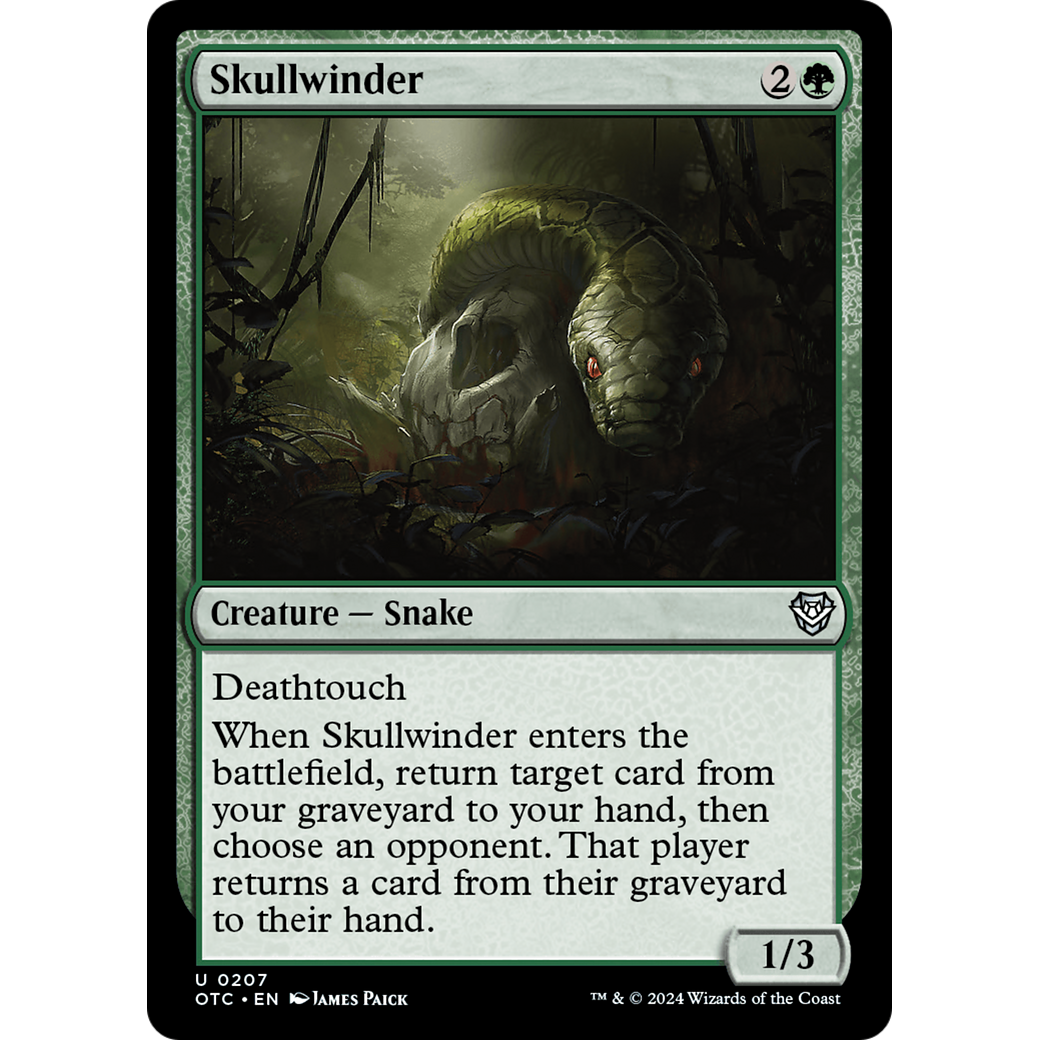 Skullwinder (OTC-207) - Outlaws of Thunder Junction Commander