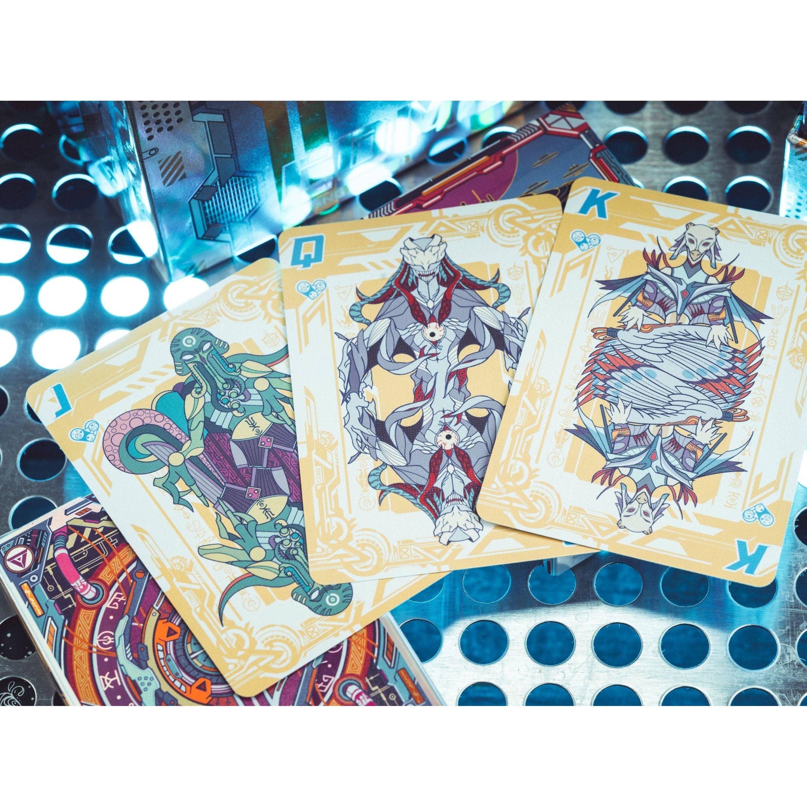 The Flying Saucer Cyberpunk Playing Cards: Native-Standard Deck