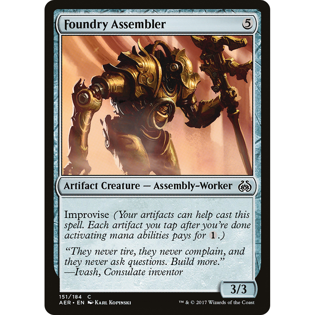 Foundry Assembler (AER-151) - Aether Revolt Foil