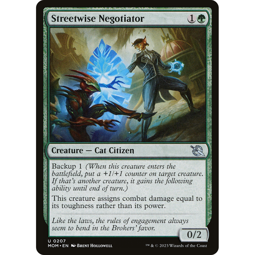 Streetwise Negotiator (MOM-207) - March of the Machine Foil
