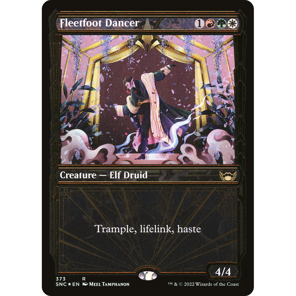Fleetfoot Dancer (Gilded Foil) (SNC-373) - Streets of New Capenna: (Showcase) Foil
