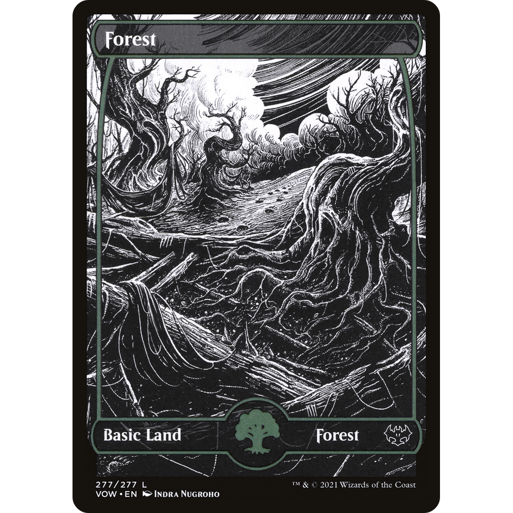 Forest (277) (VOW-277) - Innistrad: Crimson Vow: (Showcase) Foil