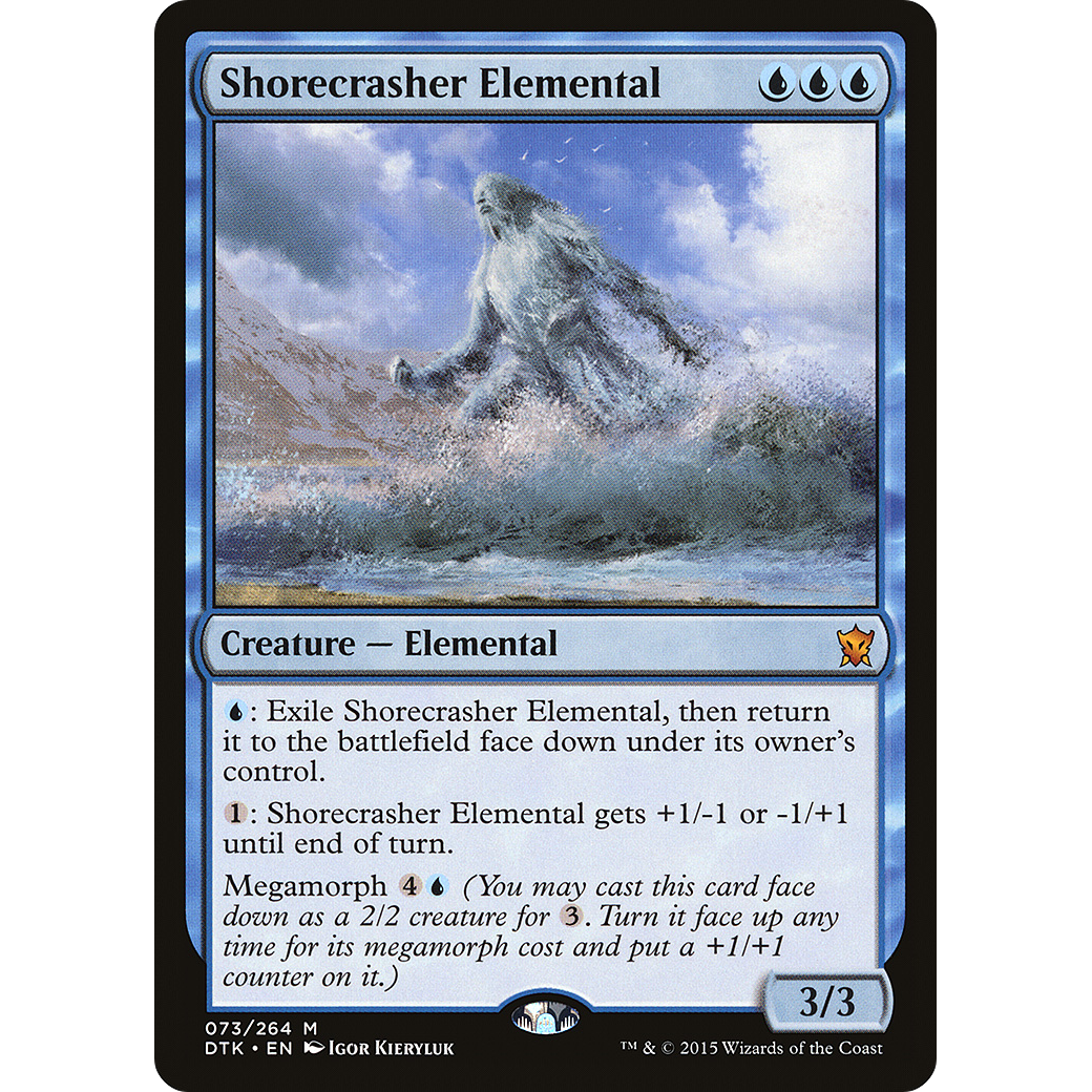 Shorecrasher Elemental (DTK-073) - Dragons of Tarkir