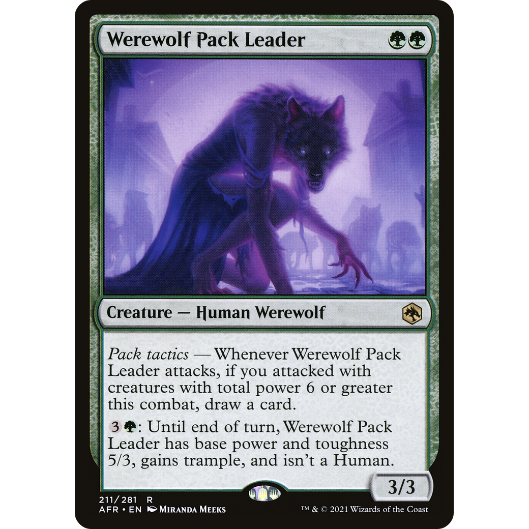 Werewolf Pack Leader (AFR-211) - Adventures in the Forgotten Realms