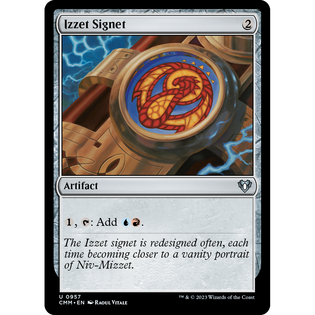 Izzet Signet (CMM-957) - Commander Masters