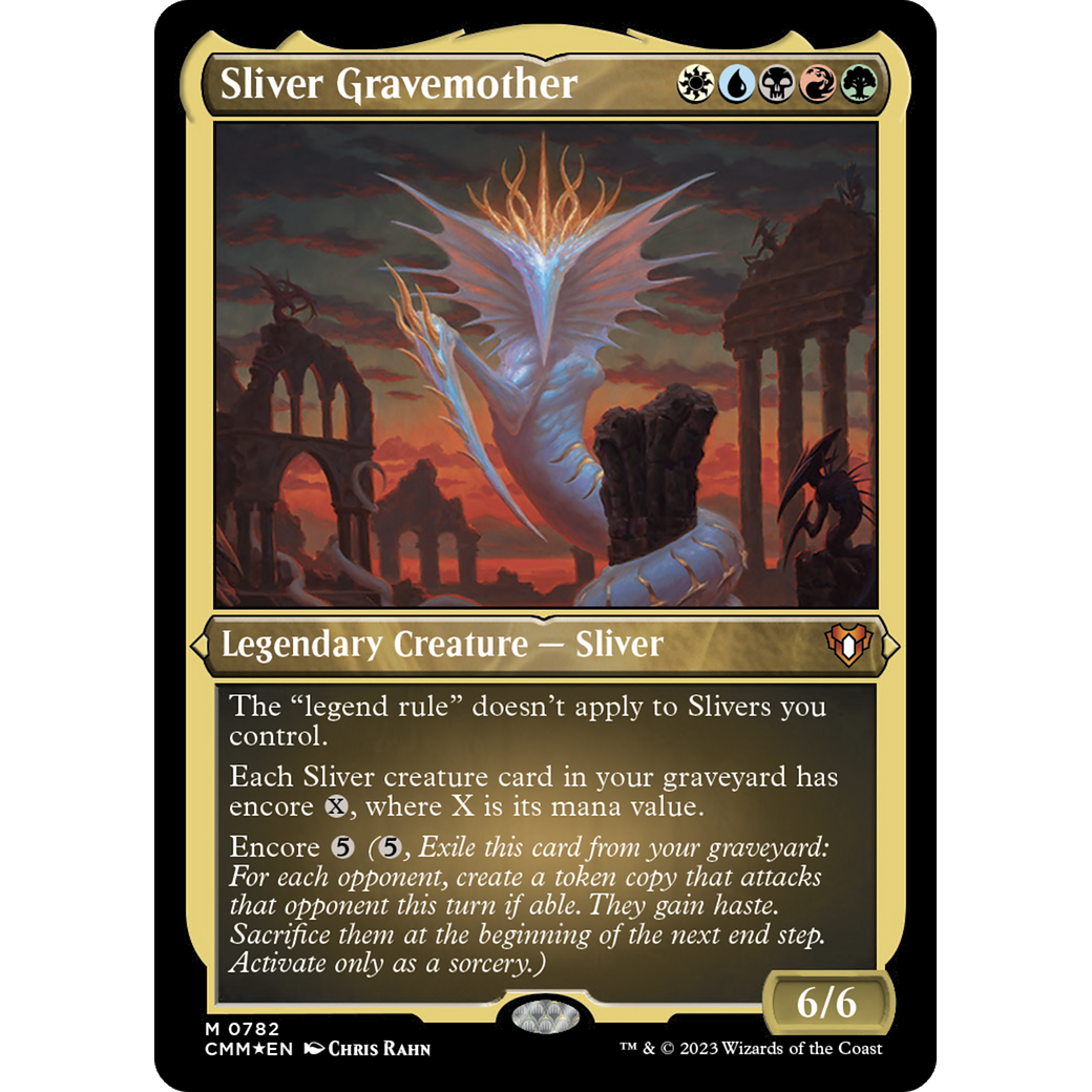 Sliver Gravemother (CMM-782) - Commander Masters Etched Foil