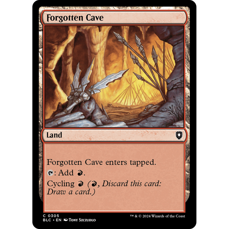 Forgotten Cave (BLC-305) - Bloomburrow Commander
