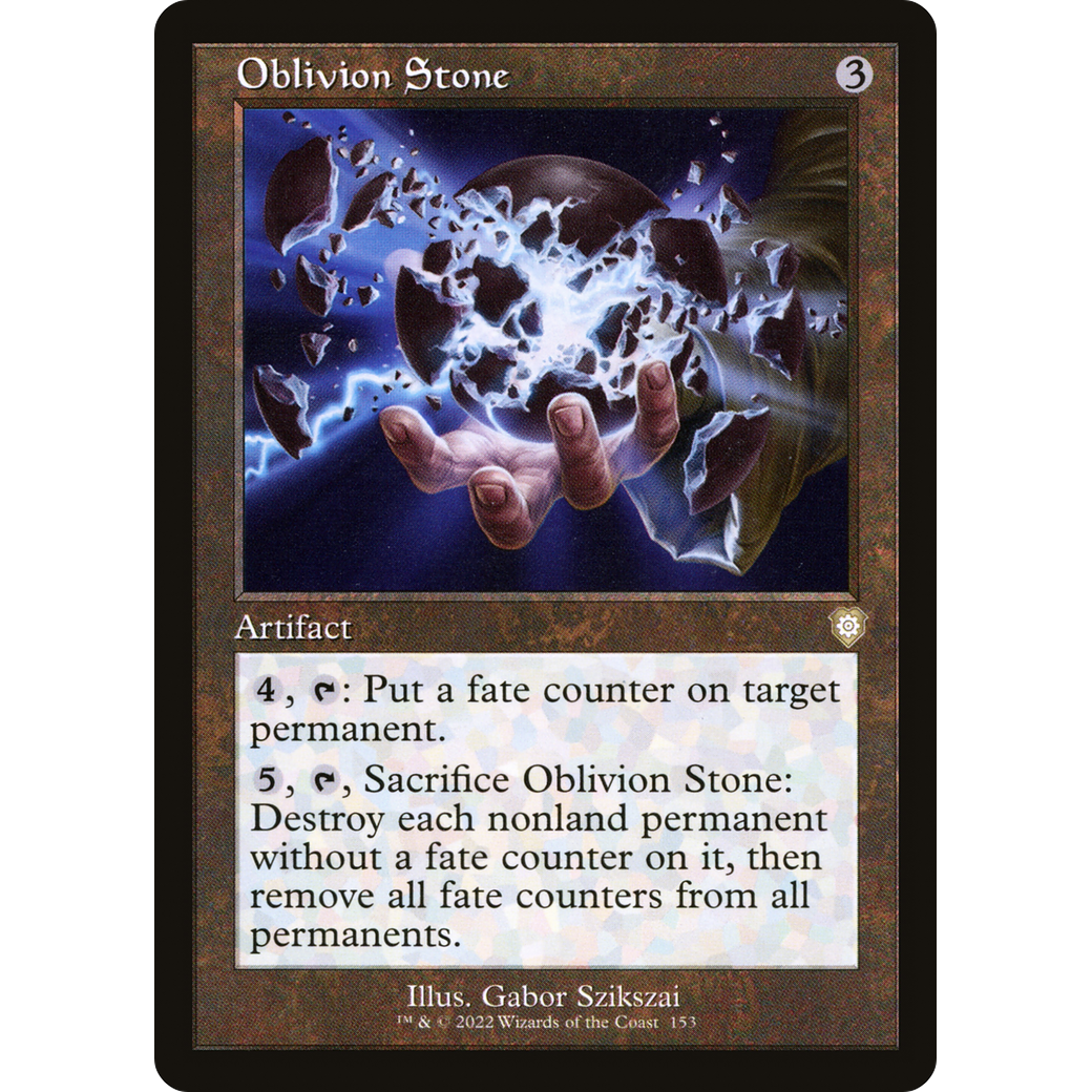 Oblivion Stone (Retro Frame) (BRC-153) - The Brothers' War Commander