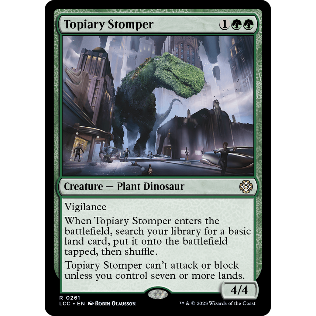 Topiary Stomper (LCC-261) - The Lost Caverns of Ixalan Commander