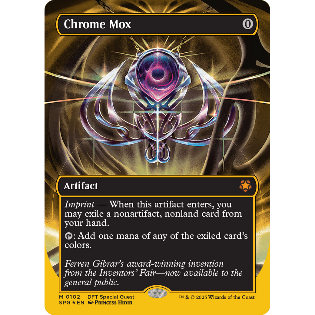 Chrome Mox (Borderless) (First-Place Foil) (SPG-102) - Special Guests (Borderless) Foil