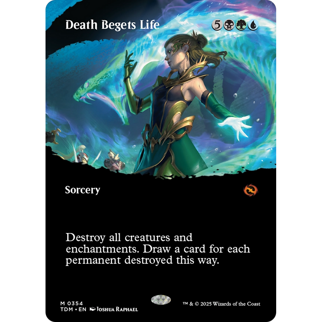 Death Begets Life (TDM-354) - Tarkir: Dragonstorm: (Showcase) (Borderless)