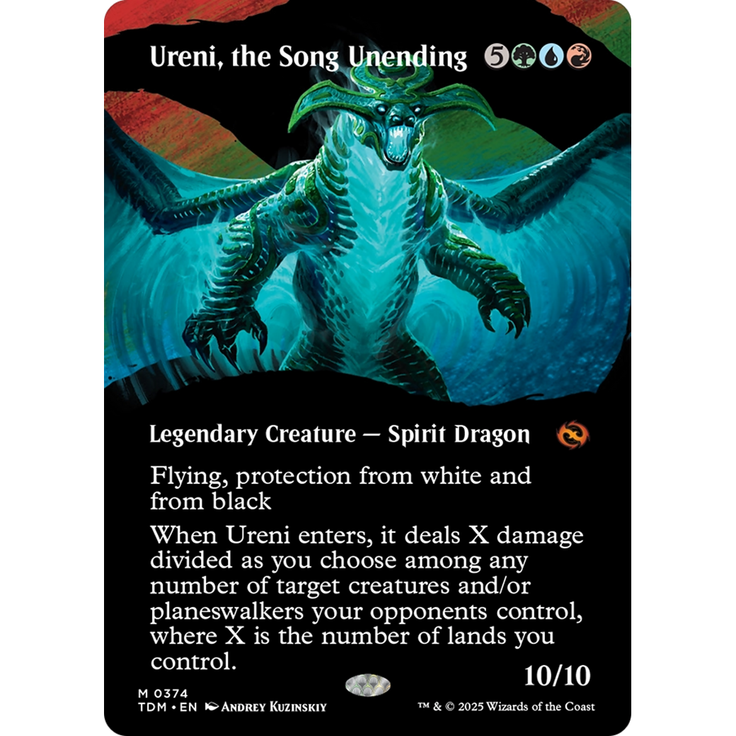 Ureni, the Song Unending (TDM-374) - Tarkir: Dragonstorm: (Showcase) (Borderless)