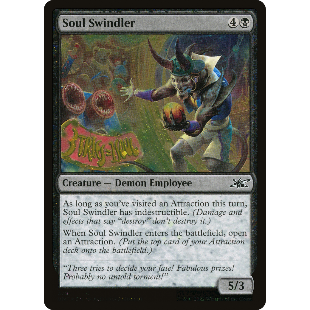 Soul Swindler (Galaxy Foil) (UNF-379) - Unfinity Foil