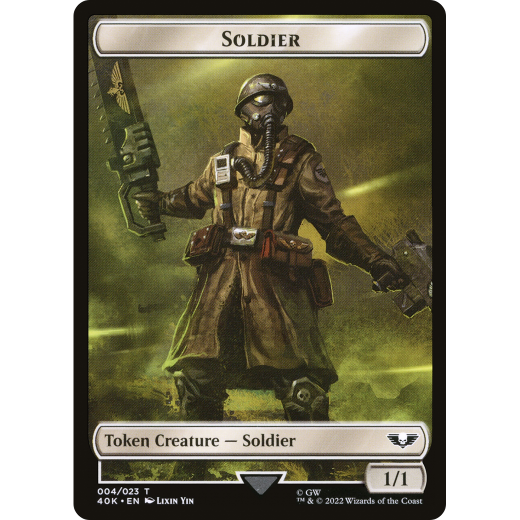 Soldier (T40K-004) - Warhammer 40,000 Tokens