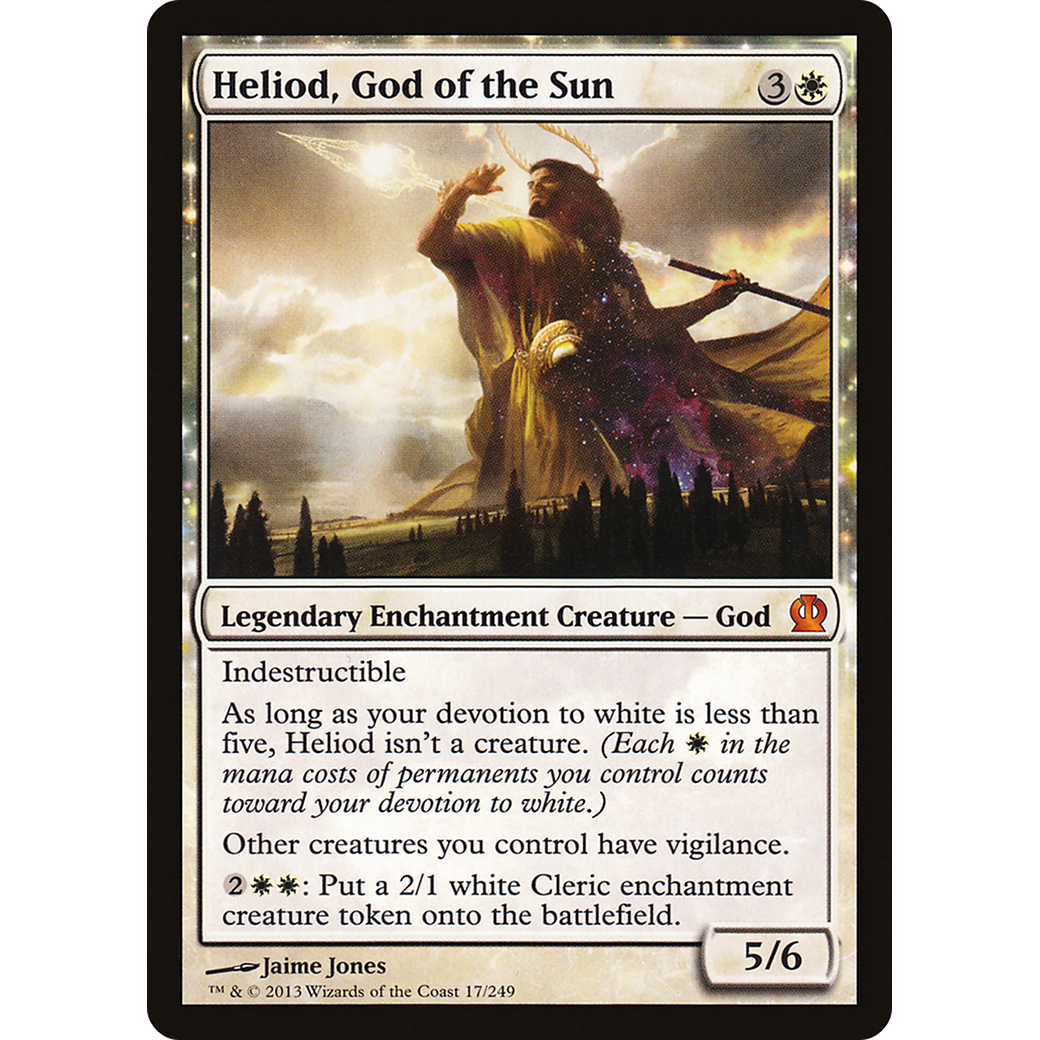 Heliod, God of the Sun (THS-017) - Theros: (enchantment)