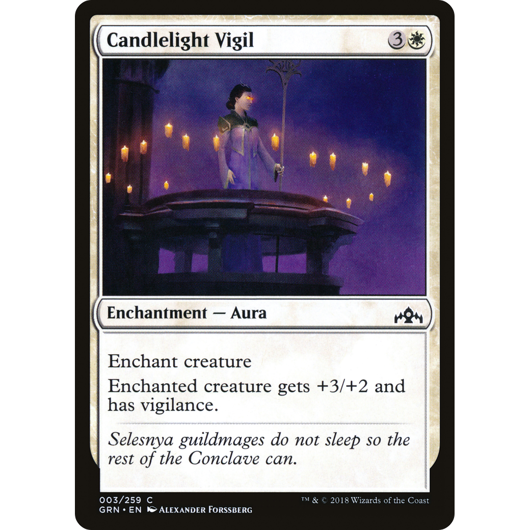 Candlelight Vigil (GRN-003) - Guilds of Ravnica Foil