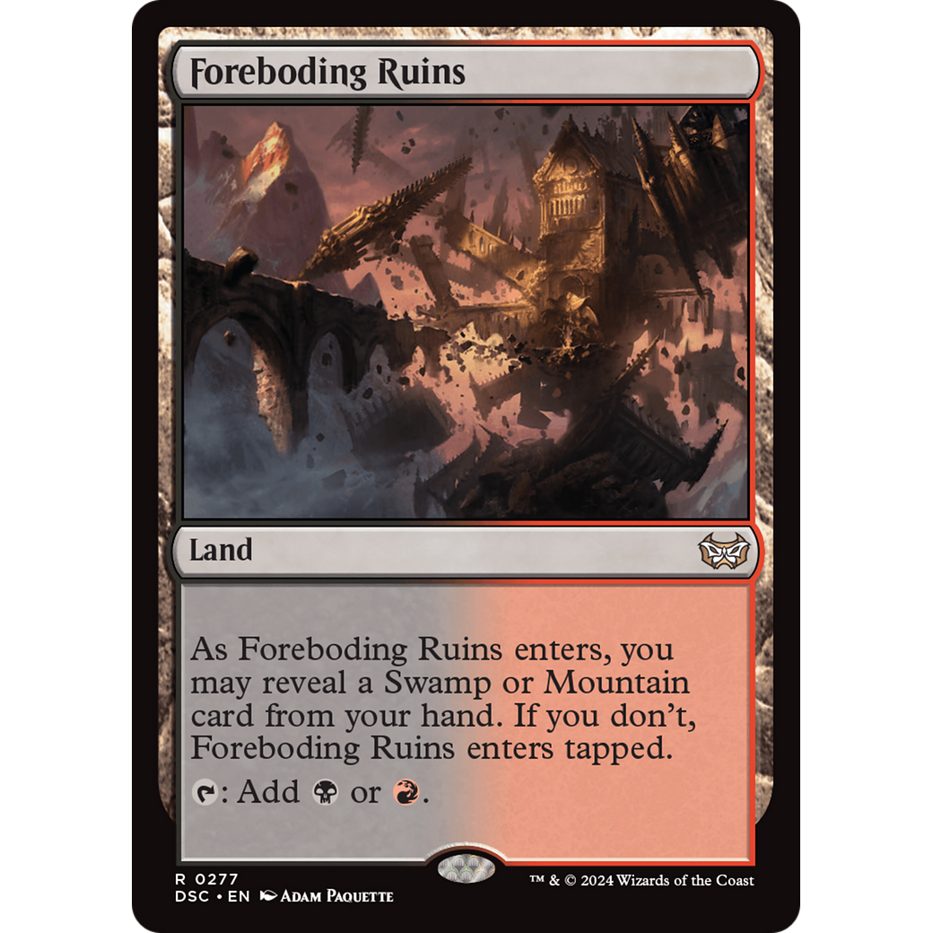 Foreboding Ruins (DSC-277) - Duskmourn: House of Horror Commander