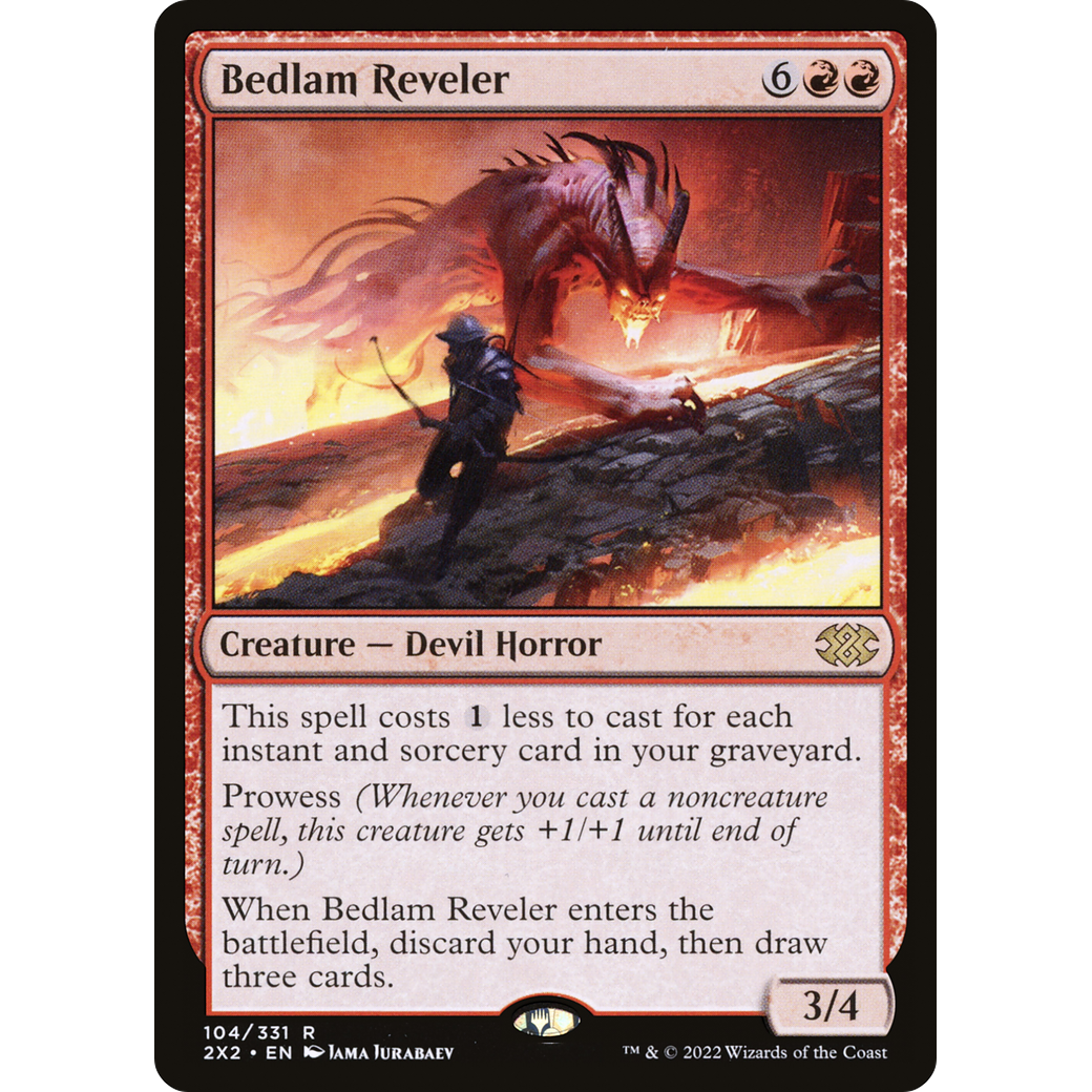 Bedlam Reveler (2X2-104) - Double Masters 2022 Foil
