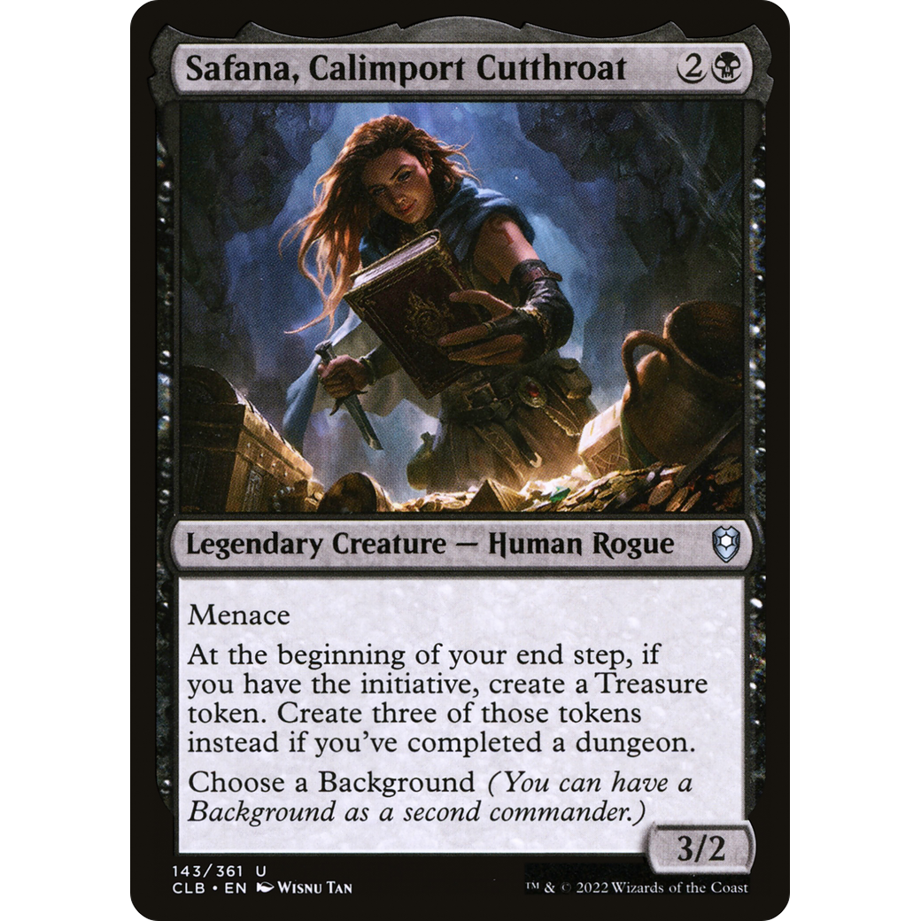 Safana, Calimport Cutthroat (CLB-143) - Commander Legends: Battle for Baldur's Gate Foil