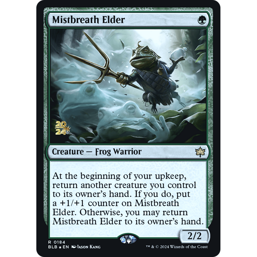 Mistbreath Elder (PRE-184S) - Bloomburrow Promos Foil