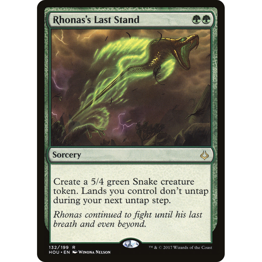 Rhonas's Last Stand (HOU-132) - Hour of Devastation Foil