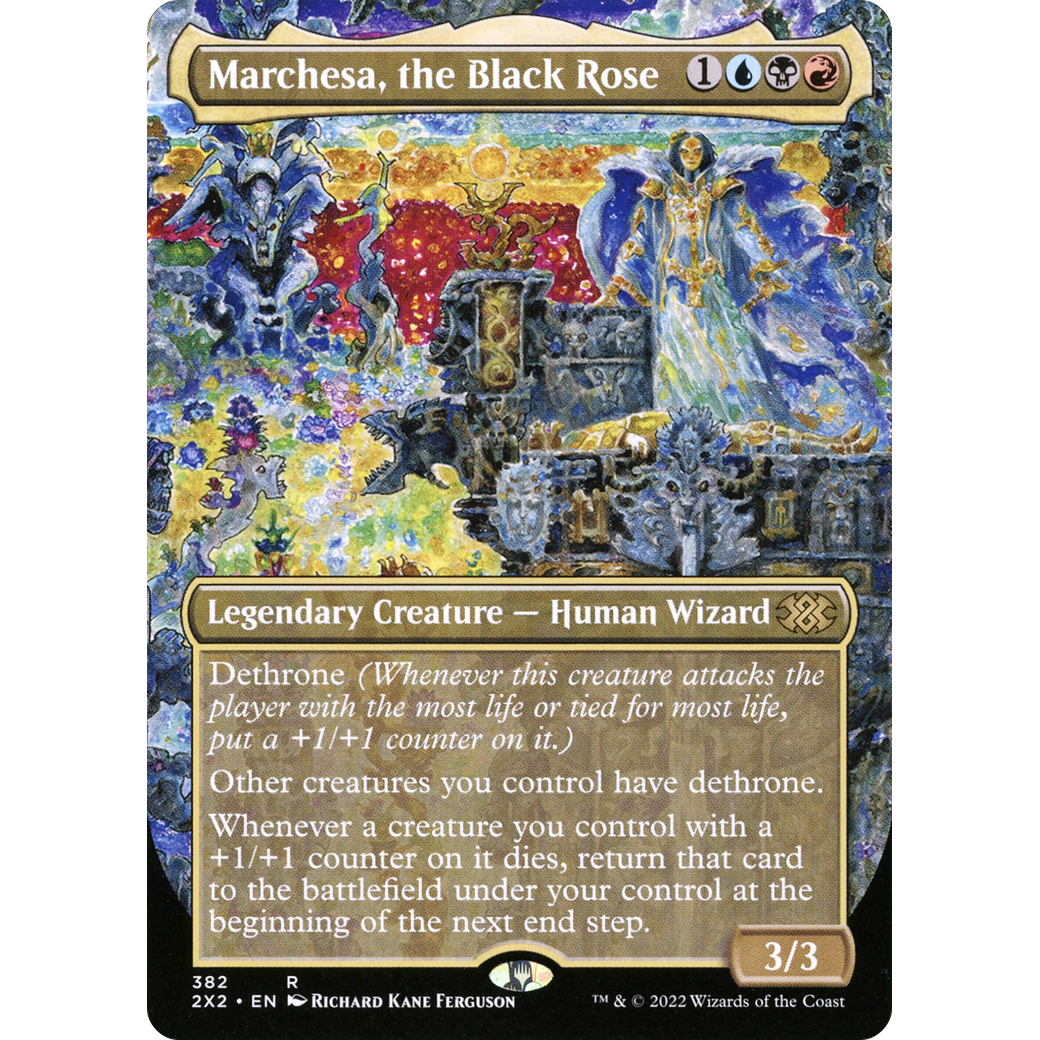 Marchesa, the Black Rose (Borderless) (2X2-382) - Double Masters 2022 (Borderless)