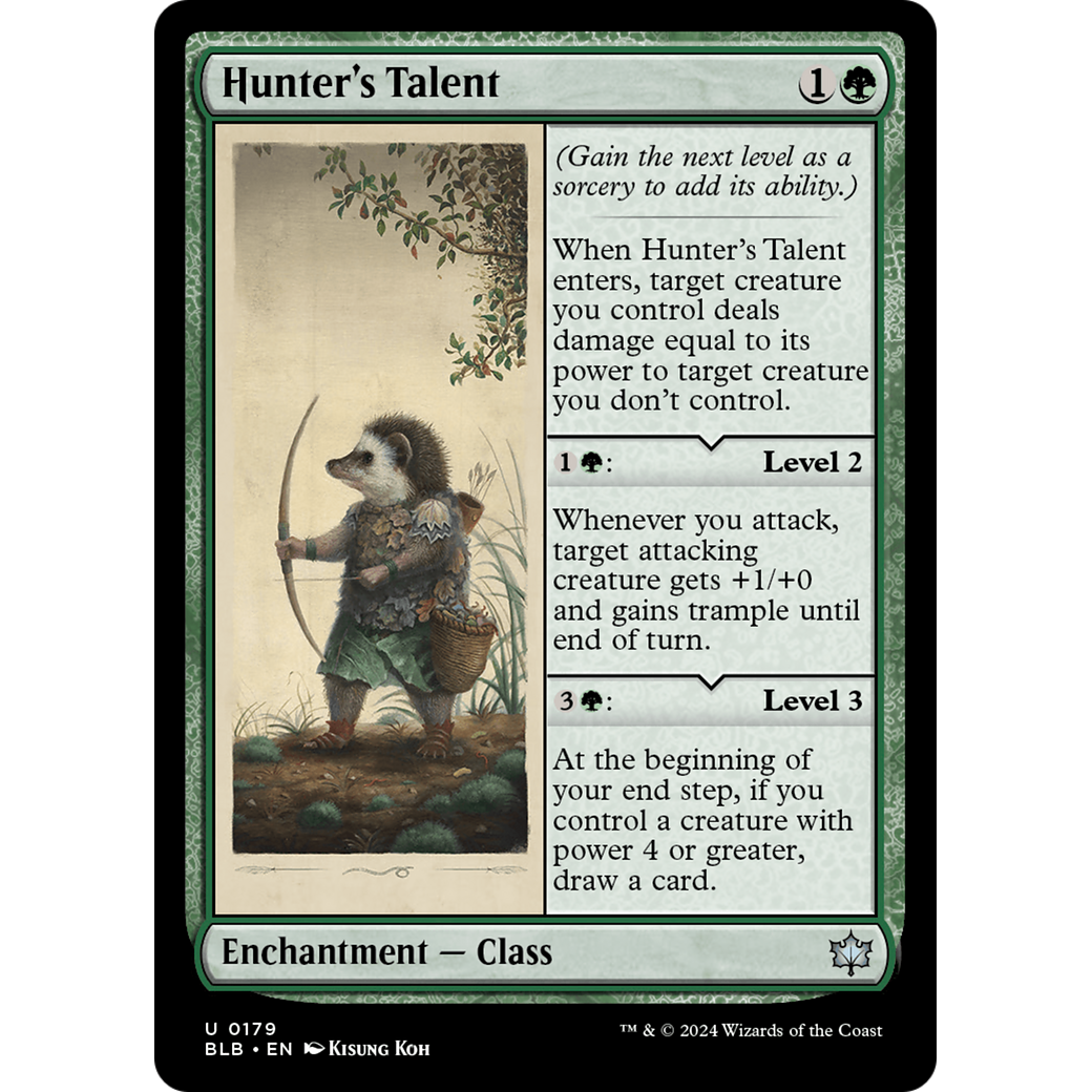 Hunter's Talent (BLB-179) - Bloomburrow Foil