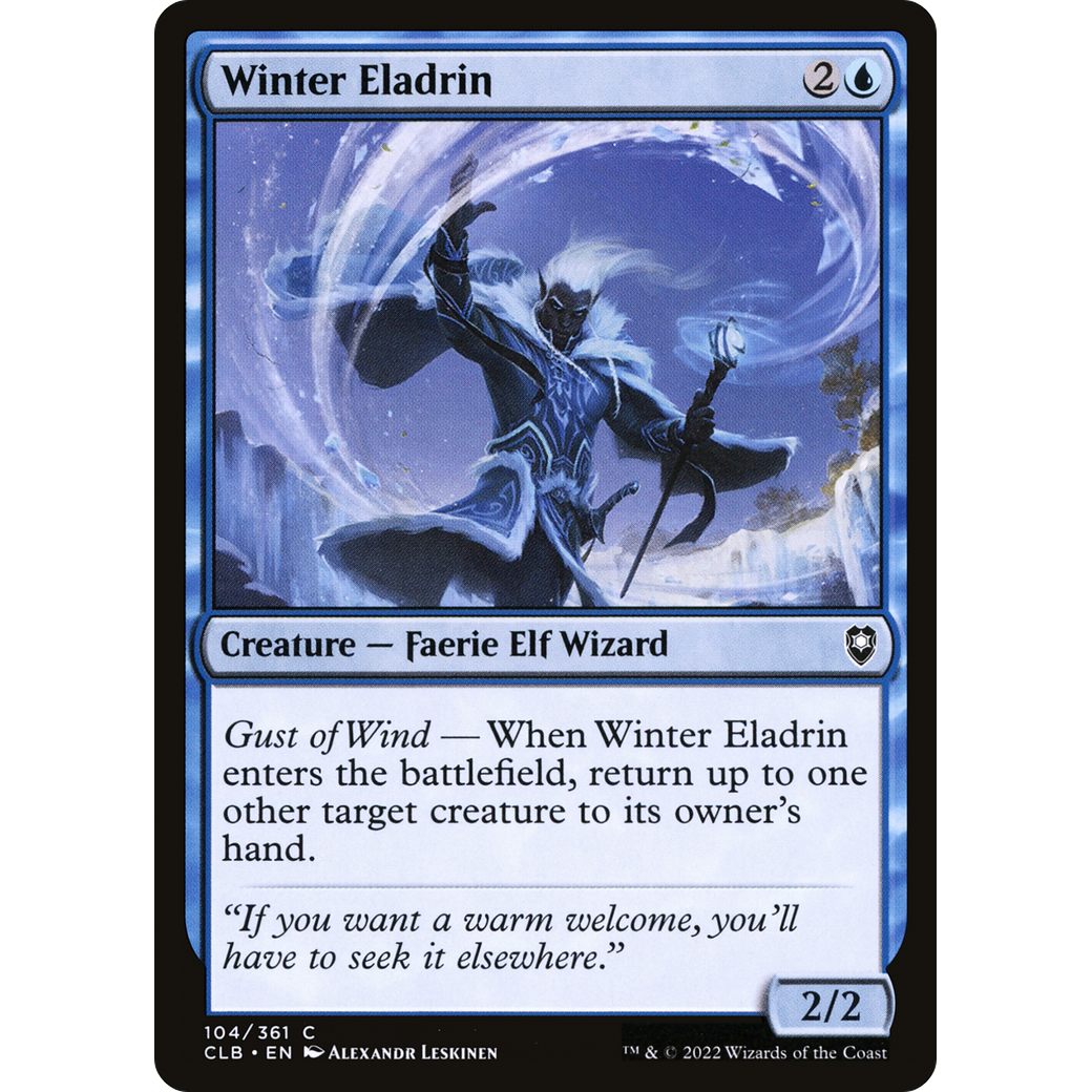 Winter Eladrin (CLB-104) - Commander Legends: Battle for Baldur's Gate