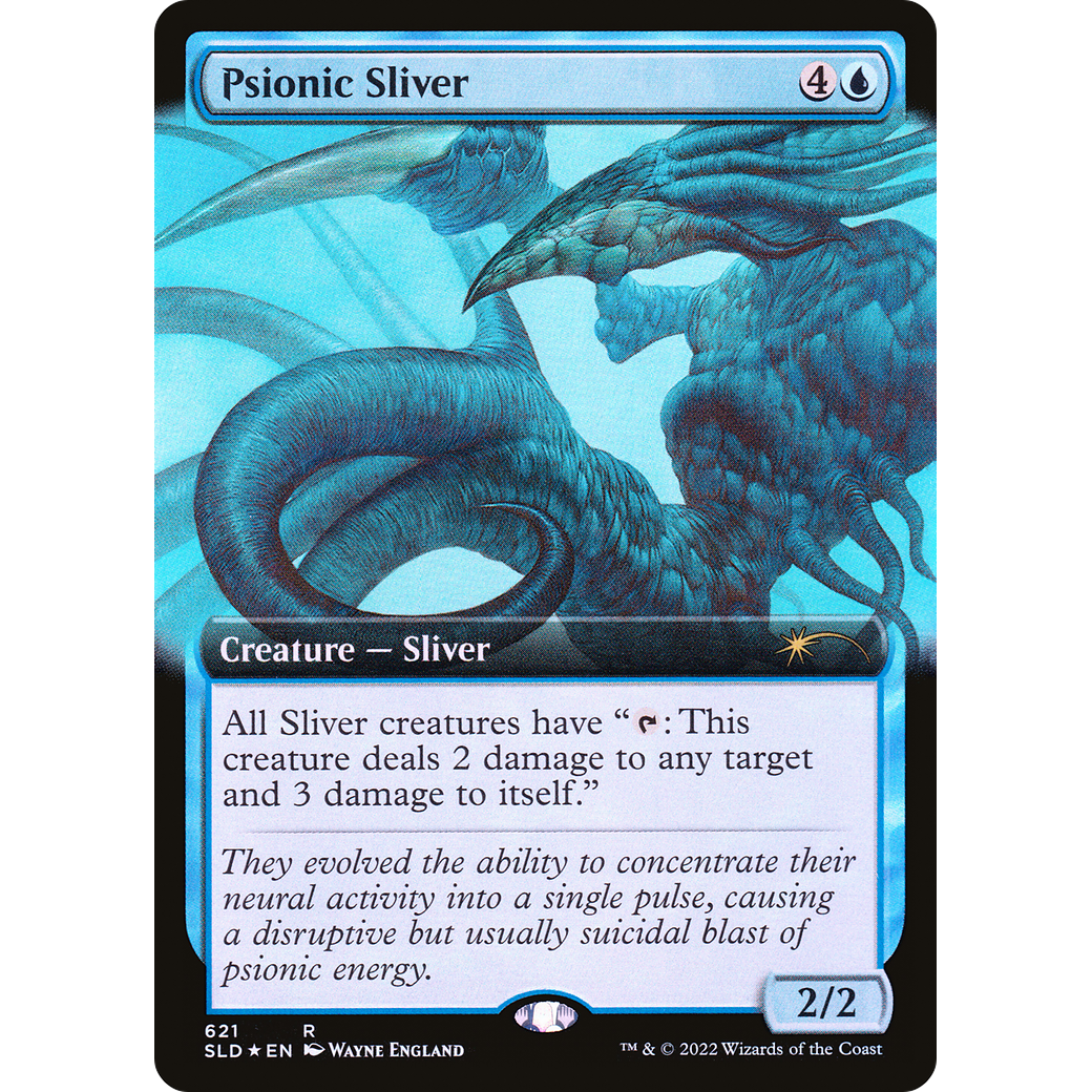 Psionic Sliver (Extended Art) (SLD-621) - Secret Lair Drop: (Extended Art) Foil