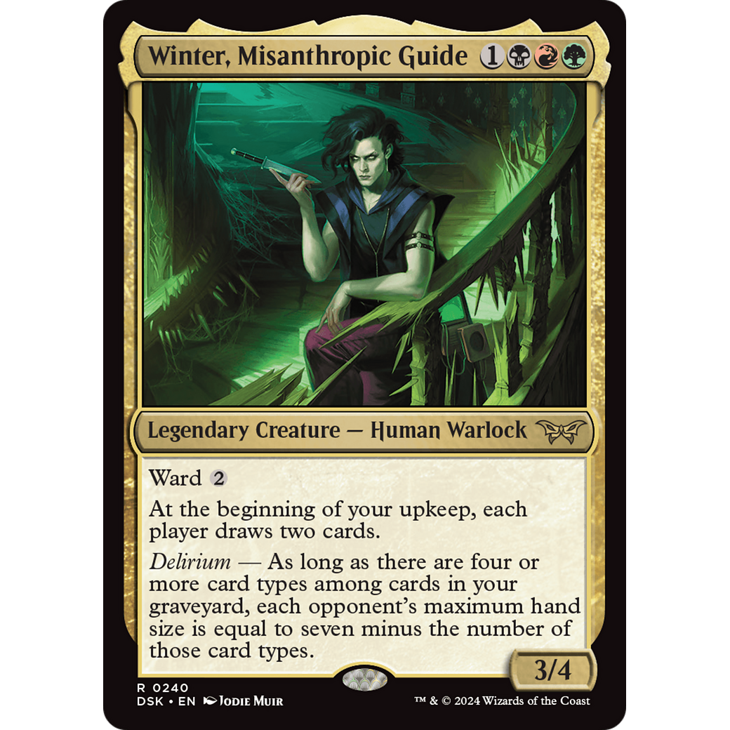 Winter, Misanthropic Guide (DSK-240) - Duskmourn: House of Horror Foil