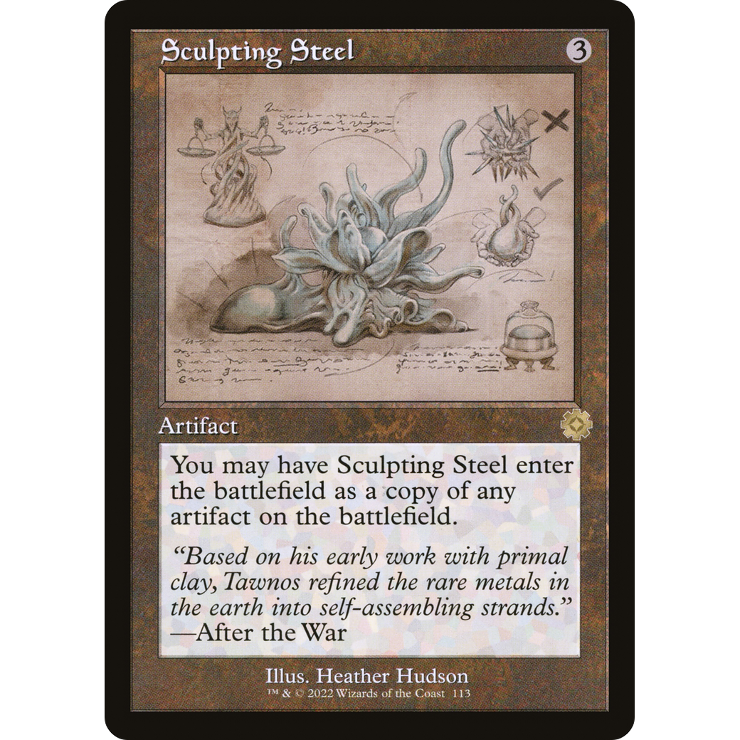 Sculpting Steel (Schematic) (BRR-113) - The Brothers' War Retro Artifacts Foil