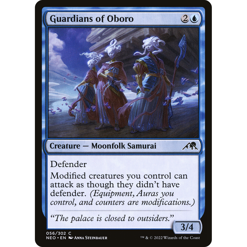 Guardians of Oboro (NEO-056) - Kamigawa: Neon Dynasty Foil