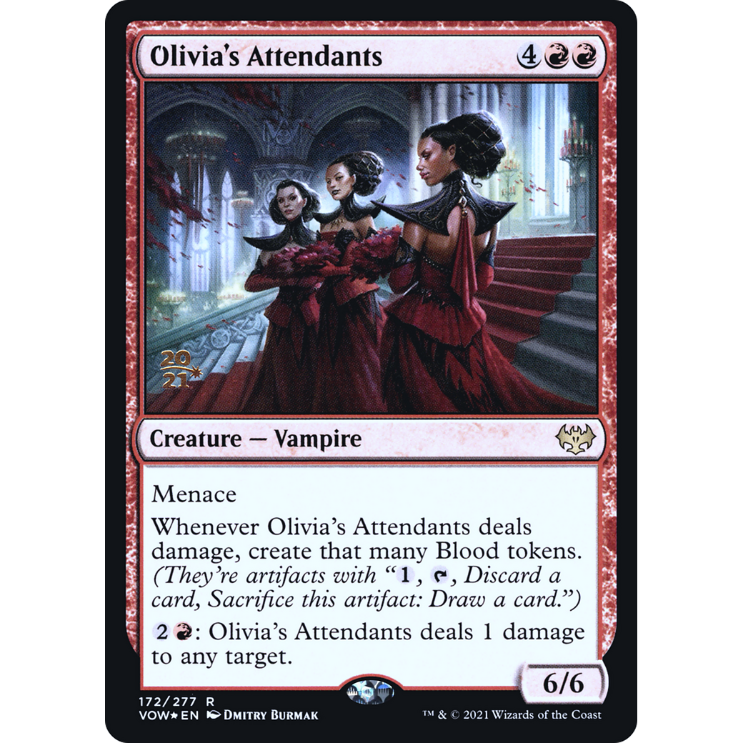 Olivia's Attendants (PRE-172) - Innistrad: Crimson Vow Promos Foil