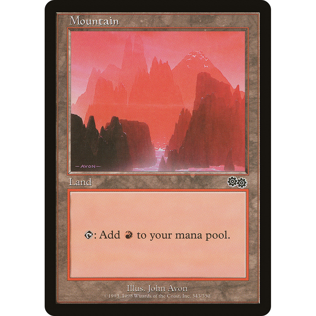 Mountain (343) (USG-343) - Urza's Saga