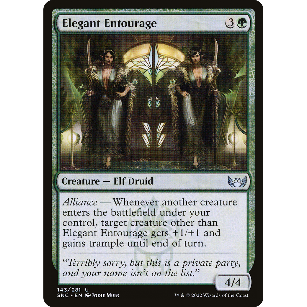 Elegant Entourage (SNC-143) - Streets of New Capenna Foil