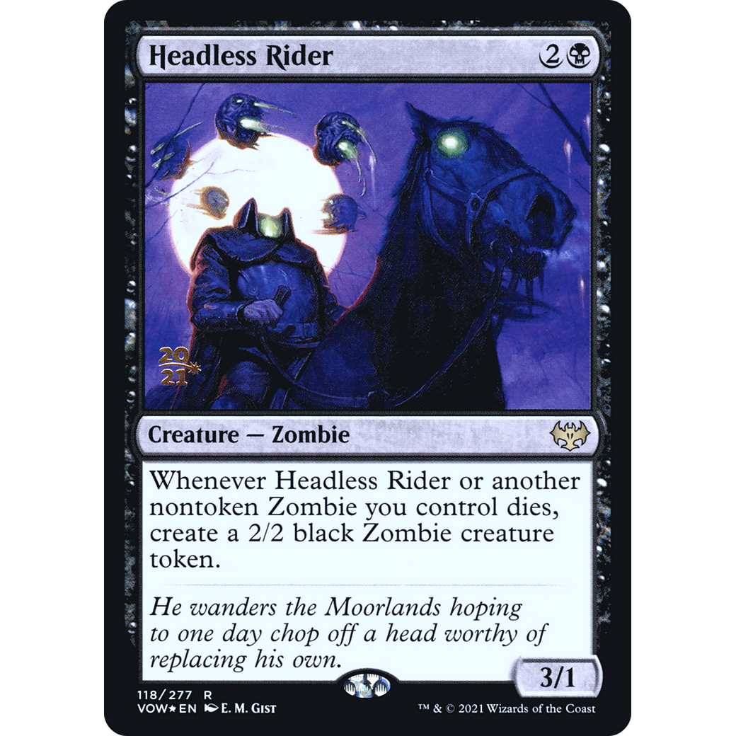Headless Rider (PRE-118) - Innistrad: Crimson Vow Promos Foil