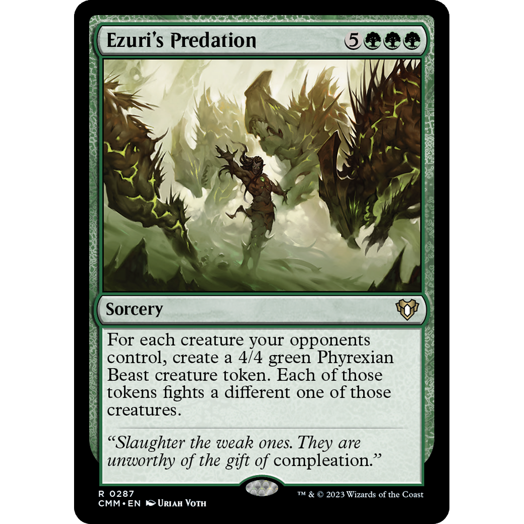 Ezuri's Predation (CMM-287) - Commander Masters Foil