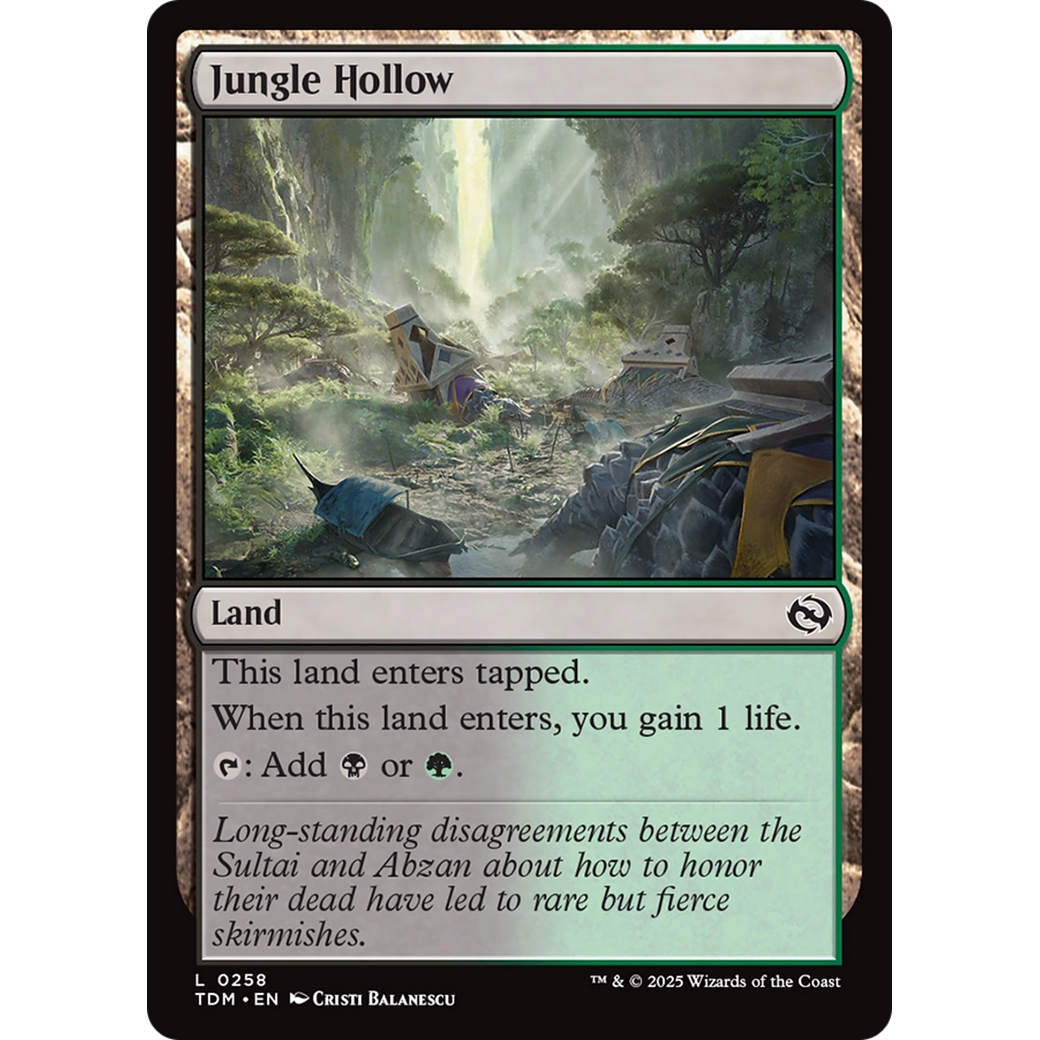 Jungle Hollow (TDM-258) - Tarkir: Dragonstorm Foil