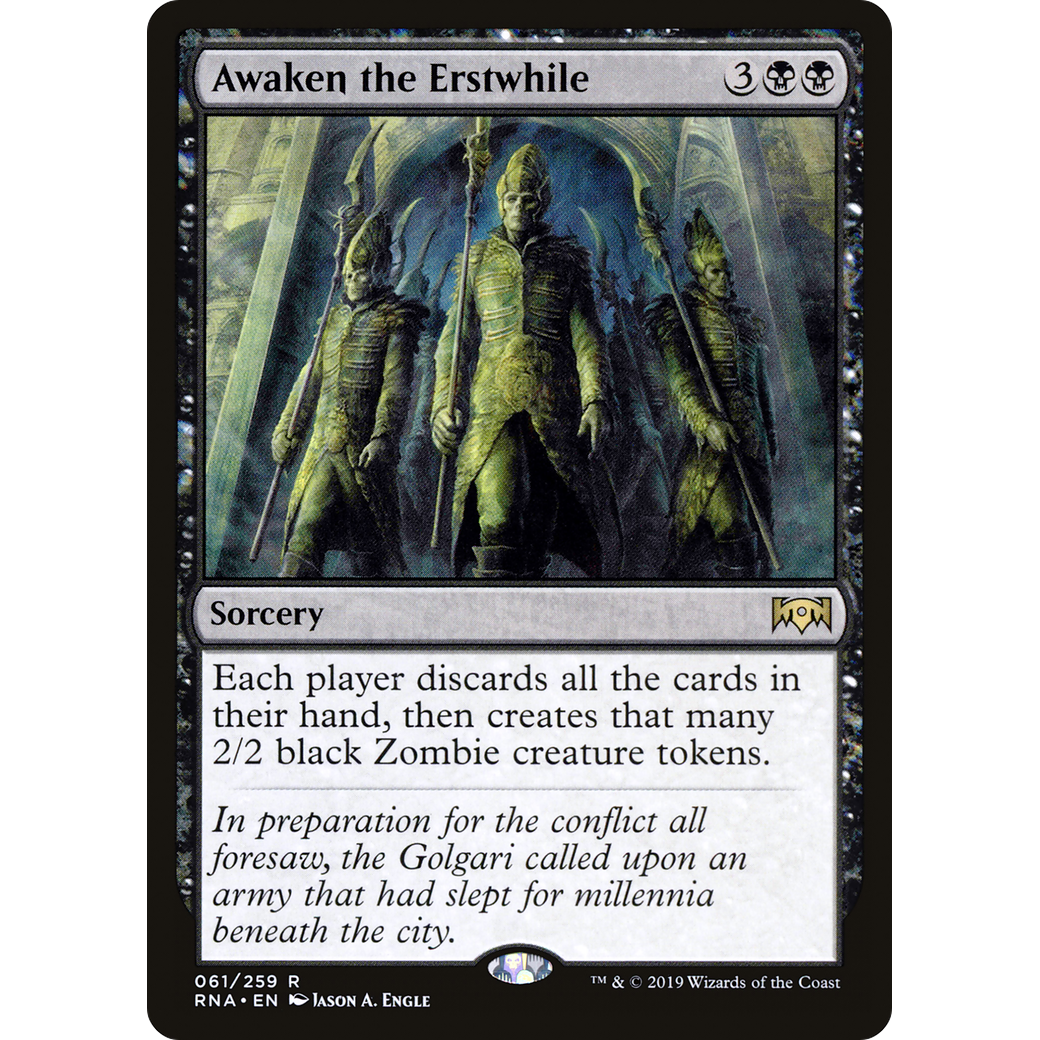 Awaken the Erstwhile (RNA-061) - Ravnica Allegiance Foil