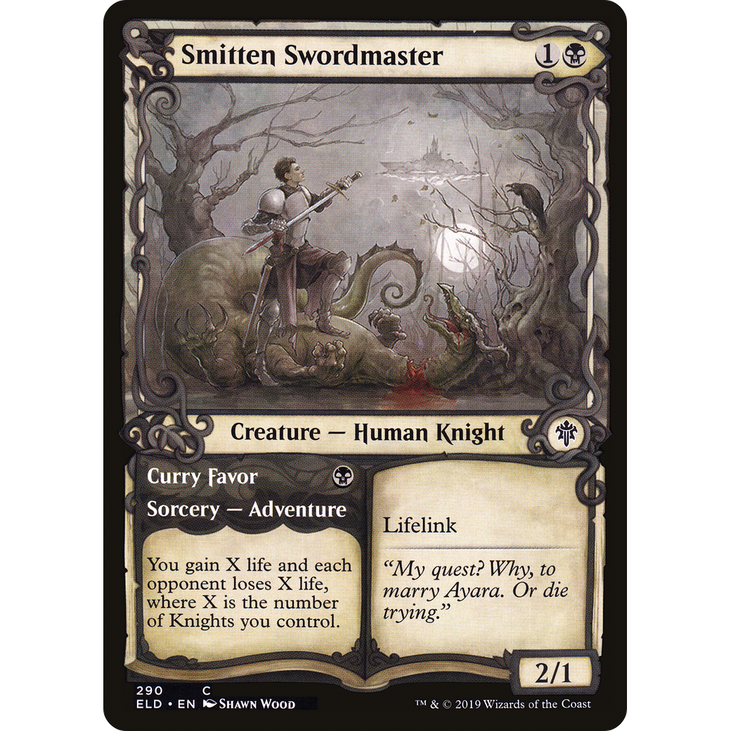 Smitten Swordmaster (Showcase) (ELD-290) - Throne of Eldraine: (Showcase)