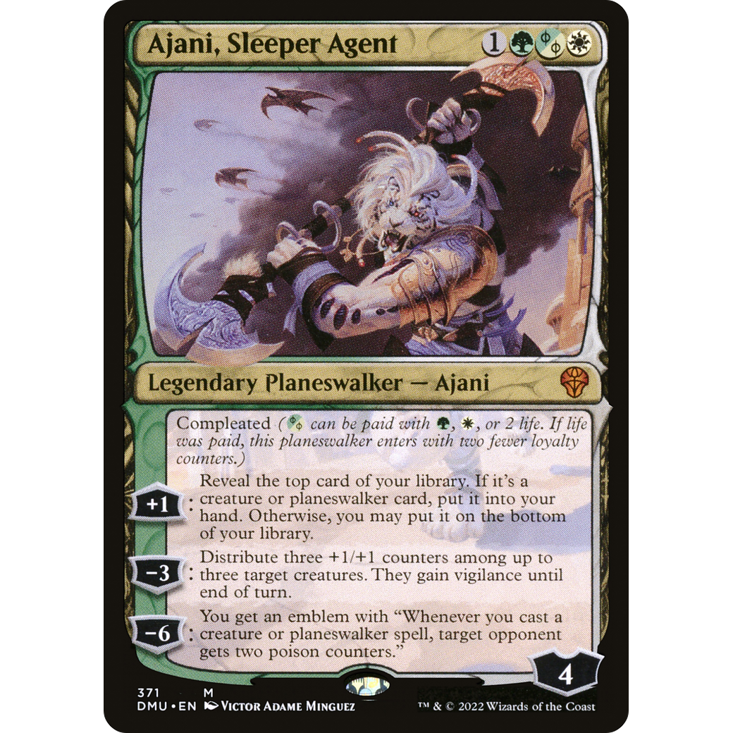 Ajani, Sleeper Agent (371) (DMU-371) - Dominaria United: (Showcase)