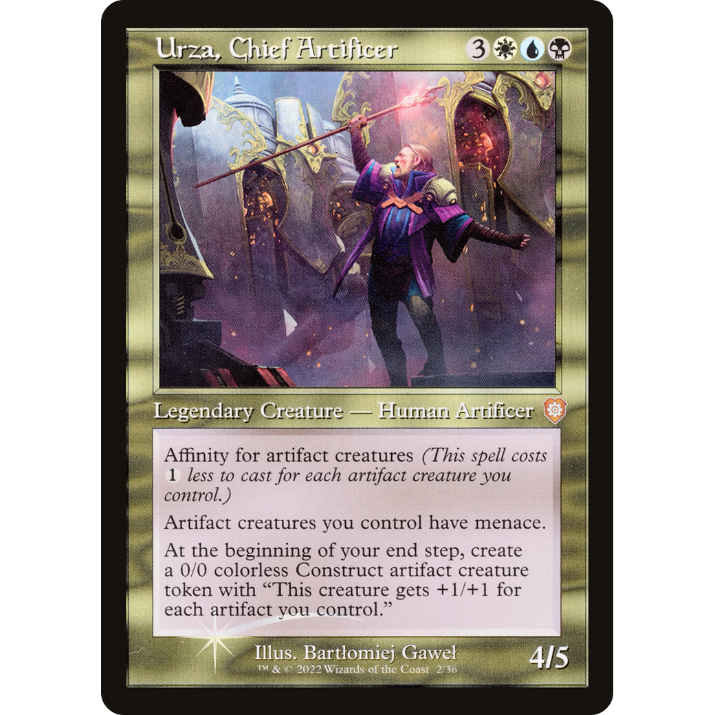 Urza, Chief Artificer (Retro Frame) (BRC-002) - The Brothers' War Commander