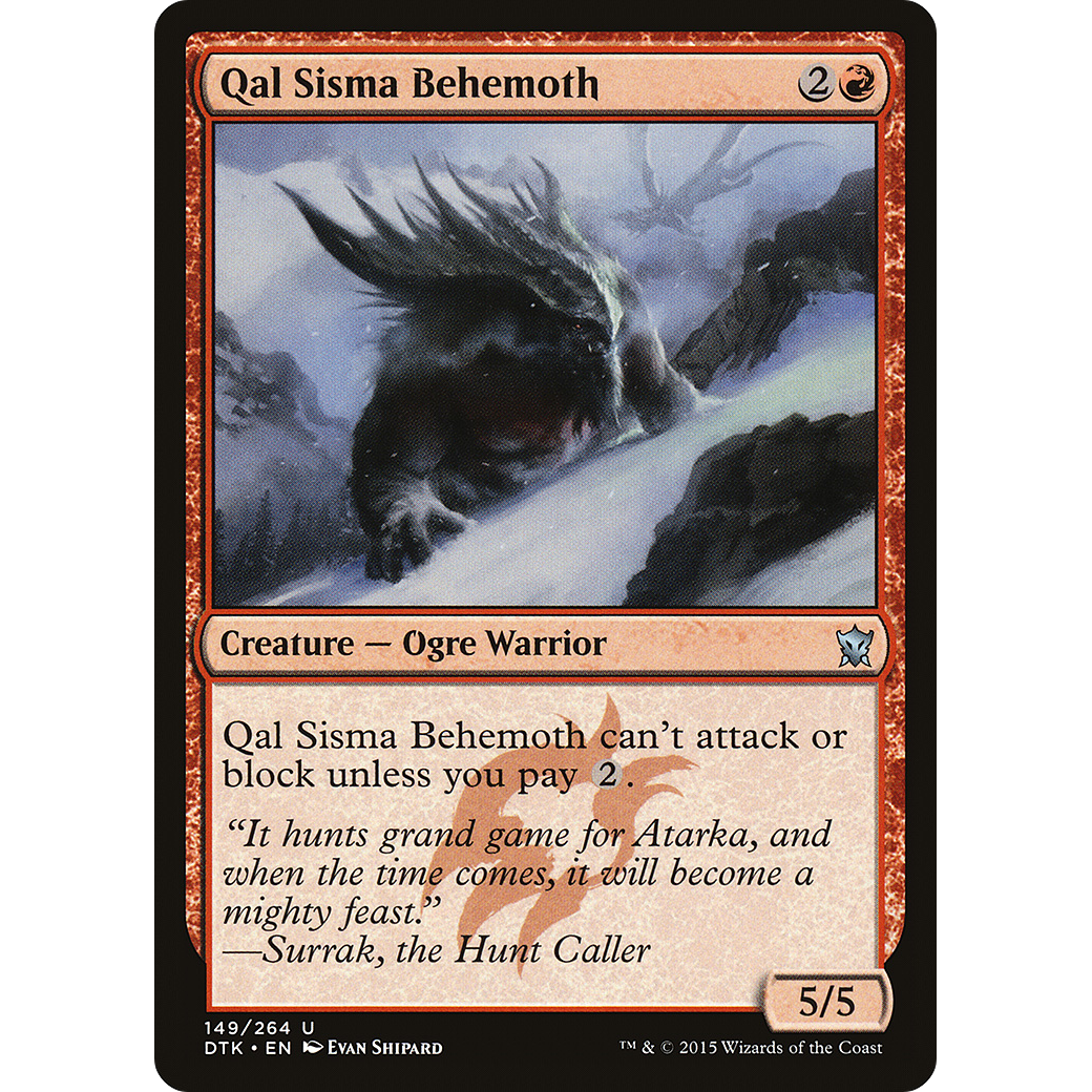 Qal Sisma Behemoth (DTK-149) - Dragons of Tarkir