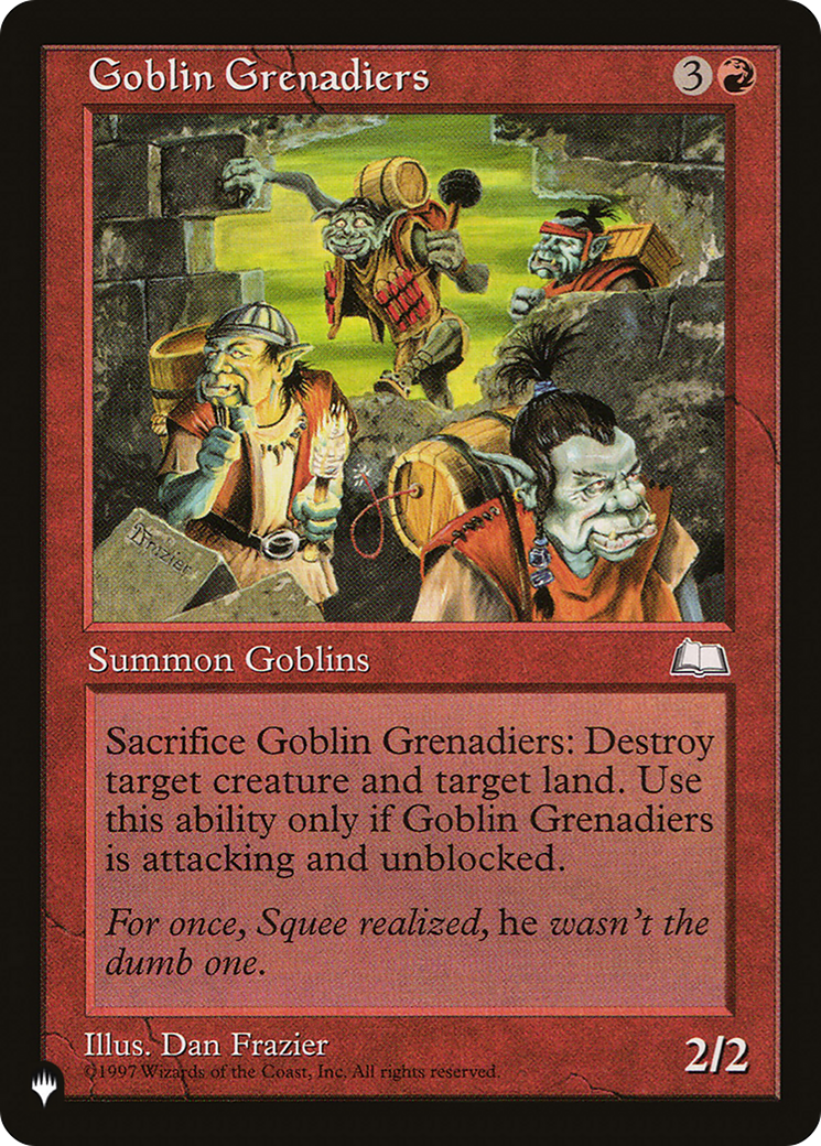 Goblin Grenadiers (LIST-) - The List
