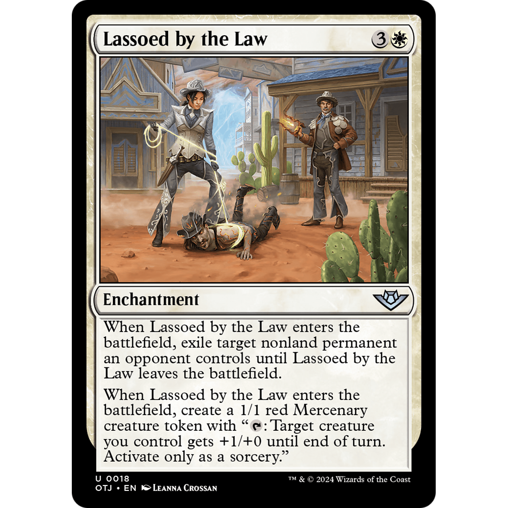 Lassoed by the Law (OTJ-018) - Outlaws of Thunder Junction Foil