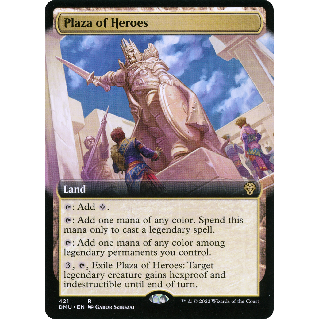 Plaza of Heroes (Extended Art) (DMU-421) - Dominaria United: (Extended Art) Foil