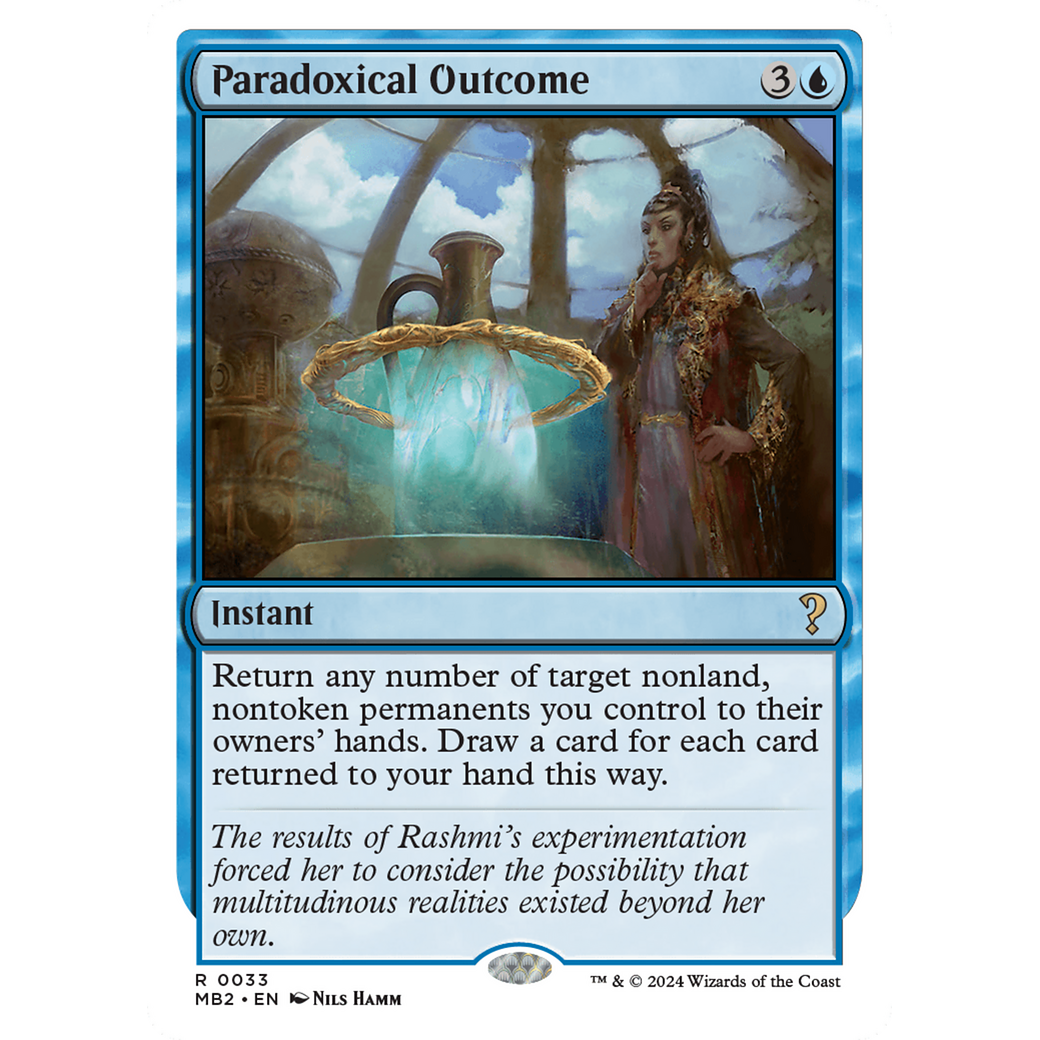 Paradoxical Outcome (White Border) (MB2-033) - Mystery Booster 2