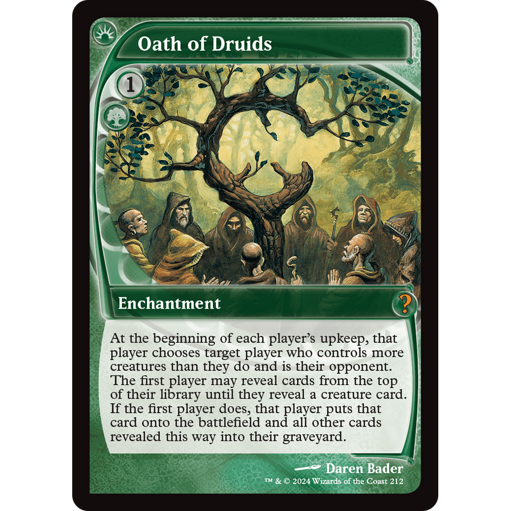 Oath of Druids (Future Sight) (MB2-212) - Mystery Booster 2